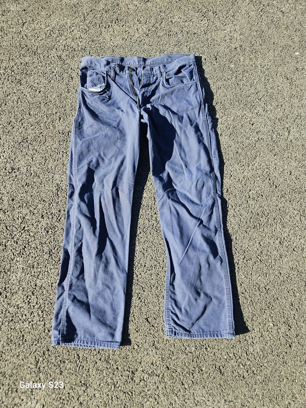 Bulwark FR Flame Resistant Work Pants Mens 34x32 Blue Utility Carpenter Industri